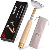 Back Scratcher Extendable, Aznrszy Best Stainless Steel Back Scratcher with Long Wood Handle- Wide...