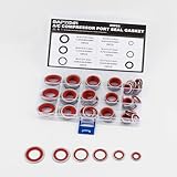 85PCS A/C O Ring Assortment Kit with Storage Case,6 Size AC O Ring Kit Provides Good Seal,Portable AC Seal Kits Car Accessories for Car Air Conditioning Compressor Repair (Red)