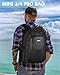 PEKREWS Carrying Case for DJI Mini 4 Pro/Mini 3 / Pro, RC 2/ RC-N3/N2/N1 Controller, Drone Backpack Fits 15.6 Inch Laptop, Waterproof Hard Travel Bag for Fly More Combo and Drone Accessories, Black