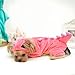 NACOCO Dog Dinosaur Design Costume Pink Pet Clothes for Medium & Large Dog (Pink,XS)