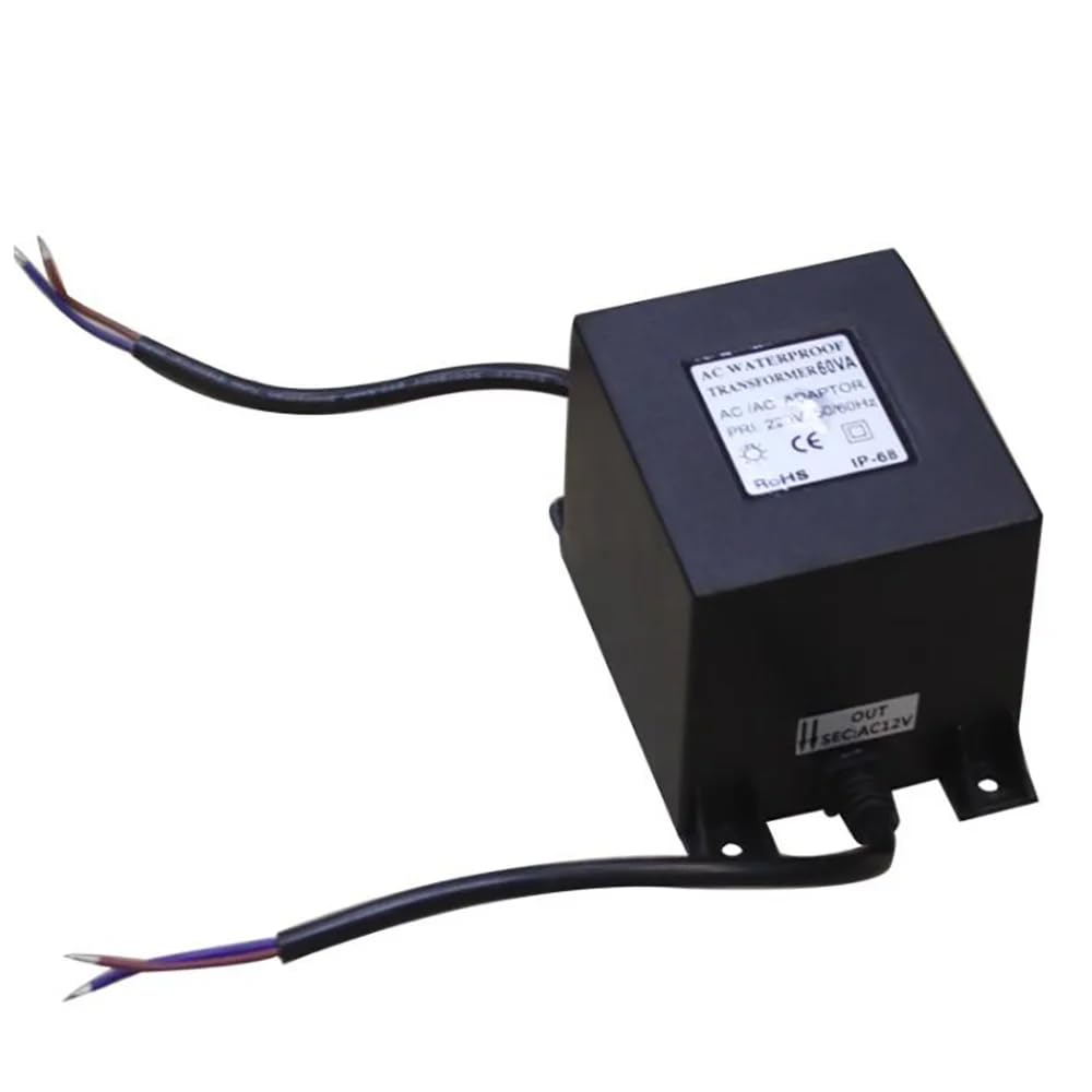 Toplionace - Regulador de convertidor de tensión de transformador impermeable (220 V a CC, 12 V, 24 V, 60 W, 12 V)