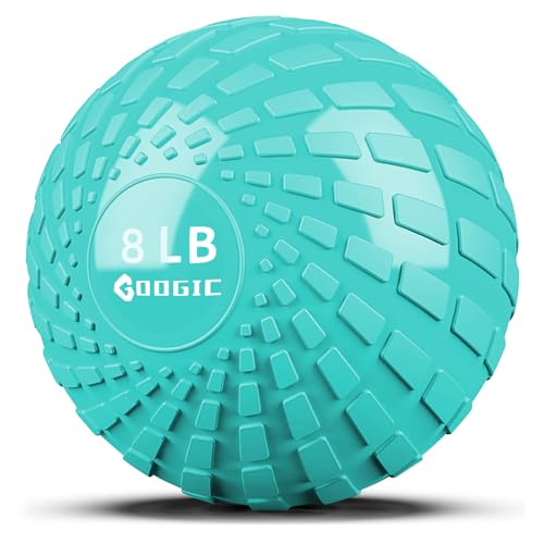 GOOGIC Slam Ball 8 lbs Medicine Ball Weighted Balls for Exercise and Workout, Strength, Cardio...