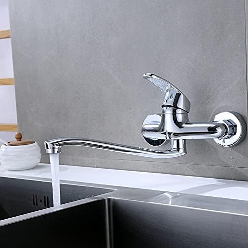Amazon | キッチン蛇口 壁付き 混合水栓 シングルレバー 浴室用水栓