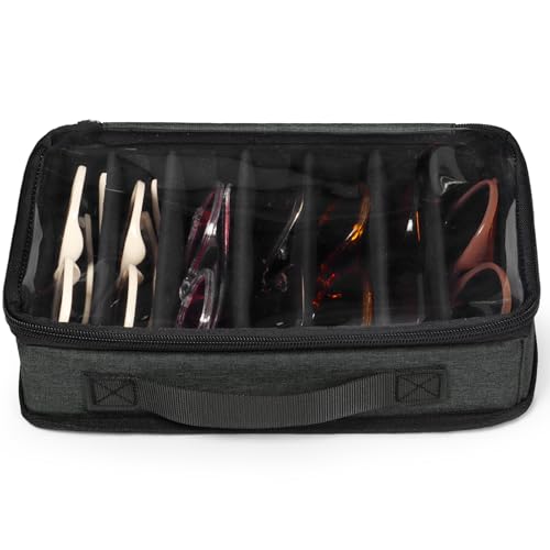 Rangement lunettes de soleil voyage modulable grand étui multi-paires homme femme boîtier