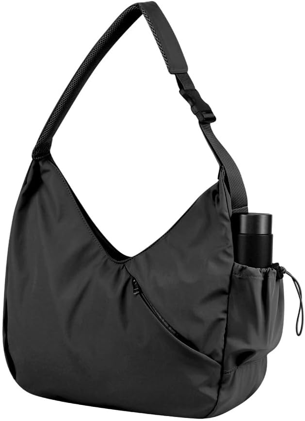 Yoga Tote Gym Shoulder Bag for Men&Women, Waterproof Wet Pocket & Adjustable Mat Strap - Large Duffle Workout Bag with Water Bottle Holder