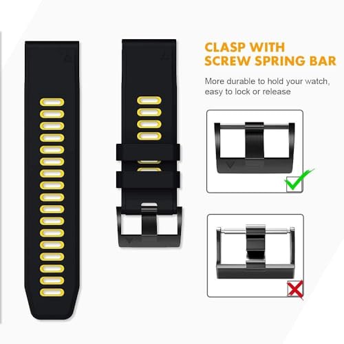 Bracelet Fenix 6 Pro silicone de rechange pour montre Forerunner 935 - 4