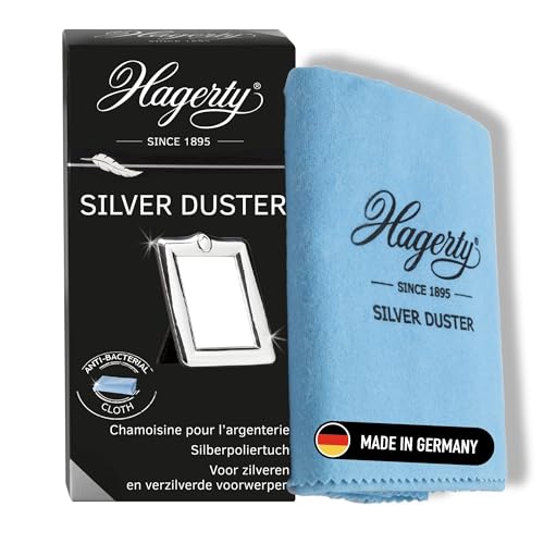 Hagerty - Silver Duster Silberputztuch mit Anlaufschutz 55 x 35 cm Imprägniertes Silber-Poliertuch aus Baumwolle Effizientes Reinigungstuch