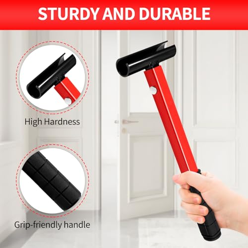 Image of 4-in-1 Door Hinge Adjustment Tool Kit, Professional Hinge Gap Adjusting Wrench for Cabinet Doors and Furniture Assembly, Heavy Duty Painted Steel Hinge Bender Wrench with Rubber Grip