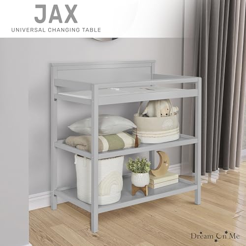Dream On Me Jax Universal Changing Table, Pebble Grey 34x20x40 Inch (Pack of 1)