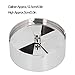 Cigarette Ashtray, Stainless Steel Ashtrays, Windproof Ashtray with Rotating Cover Design, lime Holder for Home Office Smokers, Indoor or Outdoor Use