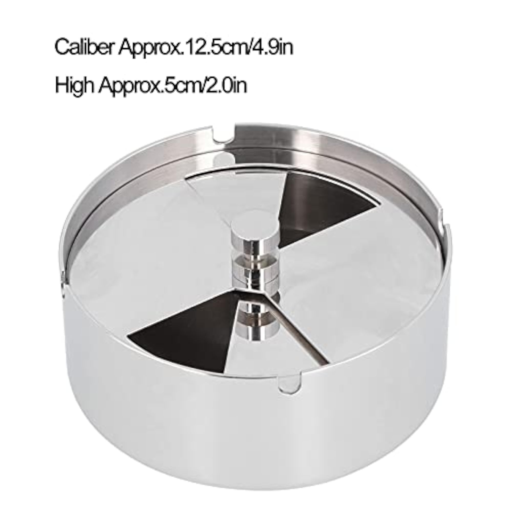 Windproof Rotating Cover Ashtray for Outdoor Use