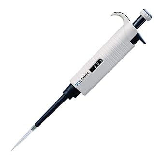 MicroPette Single-Channel Pipettor - 0.1-2.5 L Adjustable Volume - High Precision Ergonomic Micropipette, Lightweight Design with Easy-to-Read Display 2 Pack
