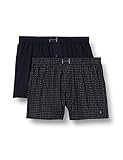 Tommy Hilfiger Herren 2P Woven Boxer Print Boxershorts, Desert Sky/Mini Fouldard, M