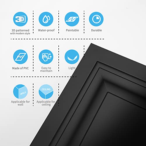Image of Art3d 24-Pack PVC Waterproof Drop Ceiling Tiles, 2 x 2 ft, Square, White