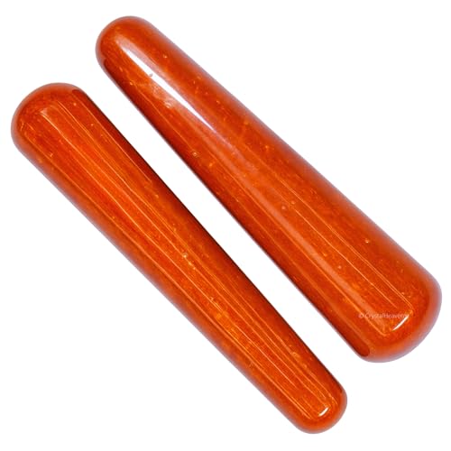 Image of Red Jasper Crystal Wand - Smooth Crystal Wand for Energy Healing, Chakra Balancing, Meditation and Home Decor - Crystals and Healing Stones for Gift