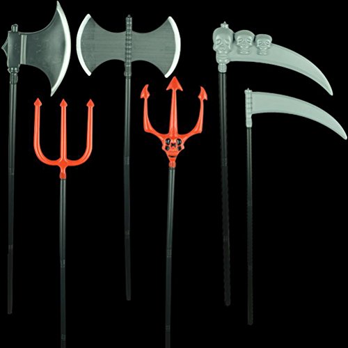 Acessório de fantasia de de plástico de três seções para Halloween Decorações de Halloween Brinquedo