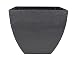 Tusco Products MSQ16SL Modern Square Garden Planter, 16-Inch, Slate
