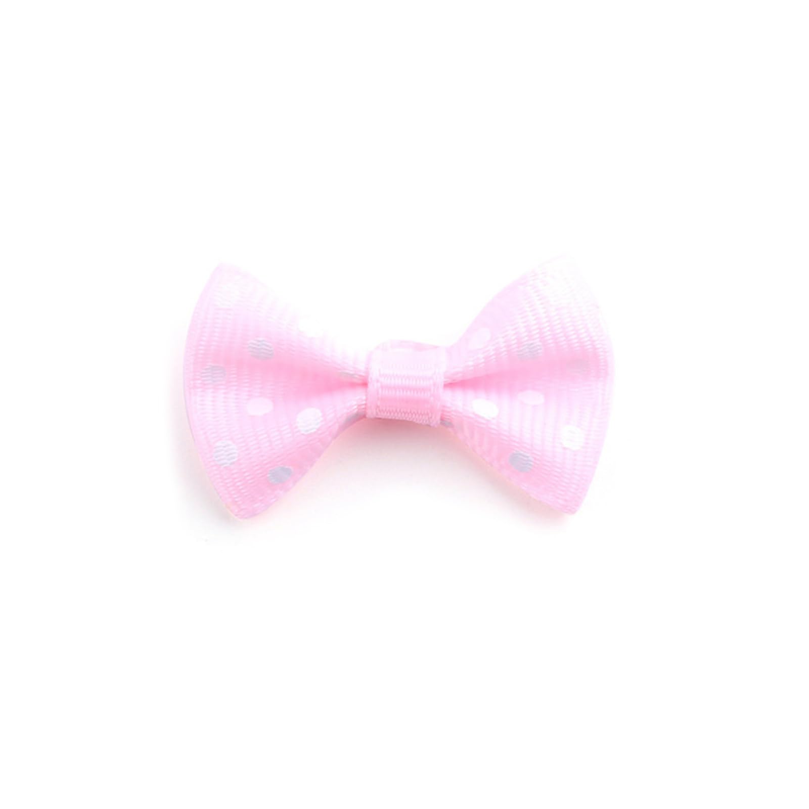 Tsophreniq 500Pcs Colorful Dot Bowknot for Making Hair Pin Hair Bow, Grosgrain Ribbon Bow Embellishments for Wrap Embellishments