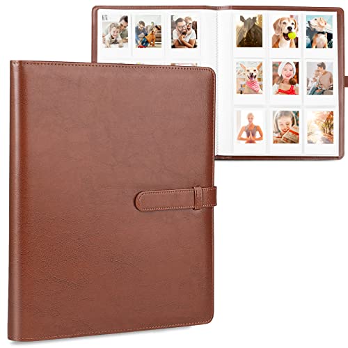 Ablus 360 Pockets Photo Album For Polaroid Snap Snaptouch Zip Mint Cameras Printers, Fujifilm Instax Mini 11 90 9 8+ 8 7S 70 50S 26 25 Liplay Instant Camera Film, Mini Link Sp-1 Printer (Retro Brown) #TOP5