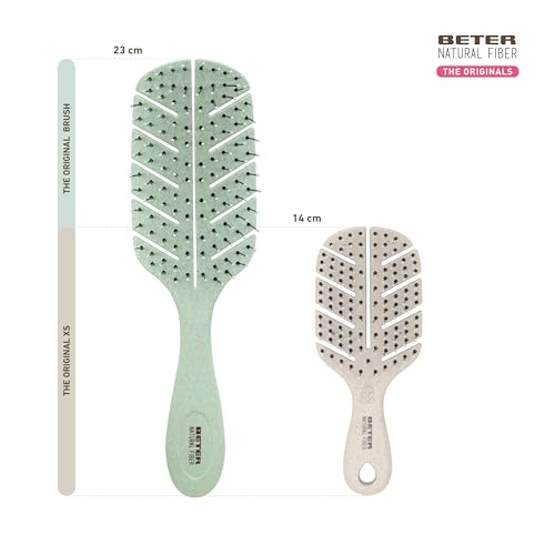 Miniatura 6 de Beter - Pack Cepillos de Pelo Natural Fiber - Cepillo Antitirones + Mini Cepillo, ideal para viaje - Sostenibles y recicables, 2 items