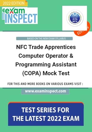 Buy NFC Trade Apprentices Computer Operator & Programming Assistant ...