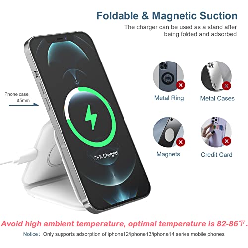 3 In 1 Foldable Wireless Charger, Ankilo Magnetic Fast Wireless Charging Pad, Compatible With Iphone 14/Pro/Max/Plus/13/12, Apple Watch, Airpods Pro(Adapter Not Included) #TOP3