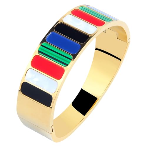 Pulsera de acero con bloqueo seguro anticaídas y eslabones reforzados