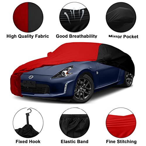 Image of Indoor Car Cover Replace for 2009-2025 Nissan 370Z, Luxurious Stretch Satin Custom-fit Indoor Car Cover for Dust-Proof, Underground Garage, Car Show (370Z)