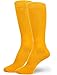 Spotlight Hosiery Men's Groomsmen Wedding Plain Solid Color Dress Socks- Gold Yellow ,Men Sock Size 10-13