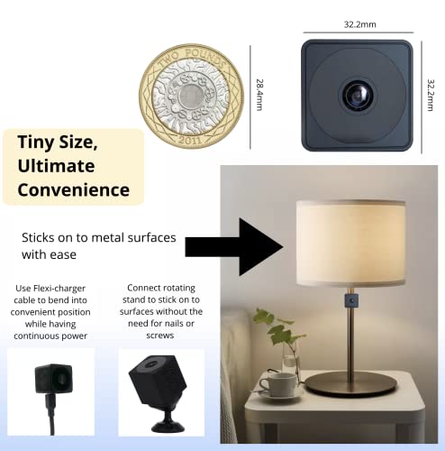LUMICAST Mini Spy Camera, Wireless Hidden indoor Camera for Home Security Baby Monitor, Pet Watching with Night Vision - Image 2