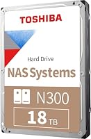 TOSHIBA N300 18TB Interne NAS-Festplatte, 3.5'' SATA HDD, 7200 RPM, 24/7 Betrieb, Unterstützt 1-8 Baysysteme, 128MB Cache, 180TB/Jahr Arbeitslast, 3 Jahre Garantie (HDEXZ10ZNA51F). – Ansicht 4