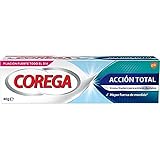 Corega, Crema Fijadora para prótesis dentales, Acción Total, Fijación Fuerte todo el día, Sin Sabor, Sin Zinc, 40 g