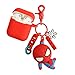 Produktbild Airpod Hülle Superheld Skin Cover mit 3D Spiderman Ironman Kapitän Figur Schlüsselbund Airpod Zubehör (Spiderman)
