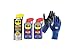 WD-40 Kit Manutenzione Fai da Te con 1 x WD-40 Lubrificante al Silicone Doppia Posizione 400 ml, 2 x WD-40 Lubrificante Sistema Professionale Doppia Posizione 250 ml, 1 x WD-40 Guanti di Precisione