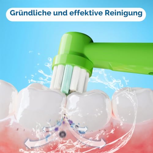 GENKENT 20 Stück Kinder Aufsteckbürsten Kompatibel mit Oral B Aufsteckbürsten,Professionelle Elektrische Bürstenköpfe für Oral B… – Ansicht 4