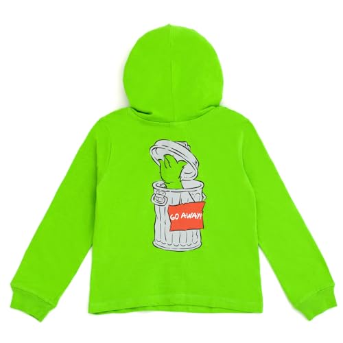Sweat Oscar le Grouch 5T pour garçon avec capuche cosplay 1,2,3 Sesame Street vert