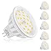 Produktbild Uplight Dimmbar GU5.3 MR16 LED Lampe,Warmweiss 3000K,6er Pack,5.5W Ersetzt 50-60W Halogen Lampe,DC12V 600LM Ra85,120°Abstrahlwinkel Reflektorlampen.