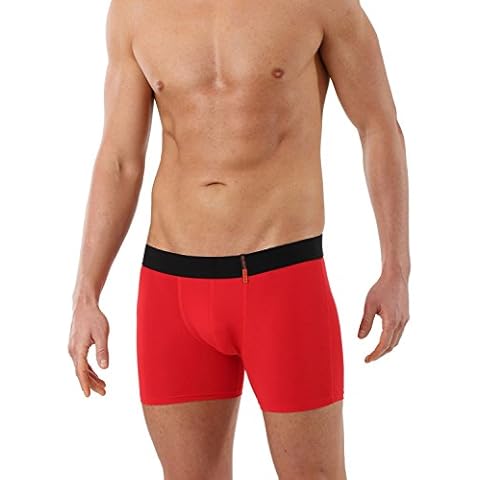 Albert Kreuz Eng anliegende Boxershorts Retropants Slipboxer Retroshorts aus Mikrofaser atmungsaktiv rot 5/M Cover