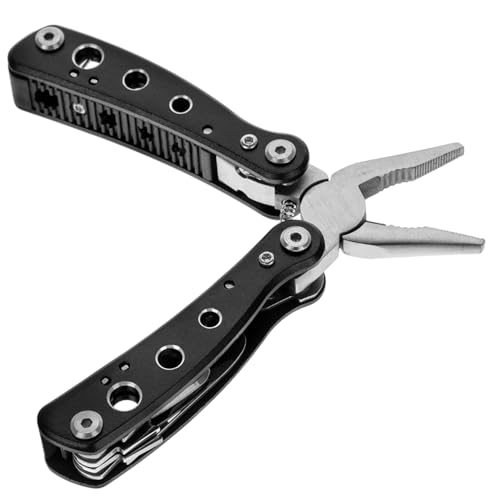 WHAMVOX Stainless Steel Folding Pliers Compact for Camping Travel Home Use Functions for Cyclists and Enthusiasts