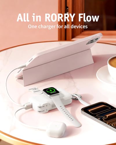 Image of RORRY Flow Portable Charger 10000mAh 40W Wall Plug Power Bank Battery Pack
