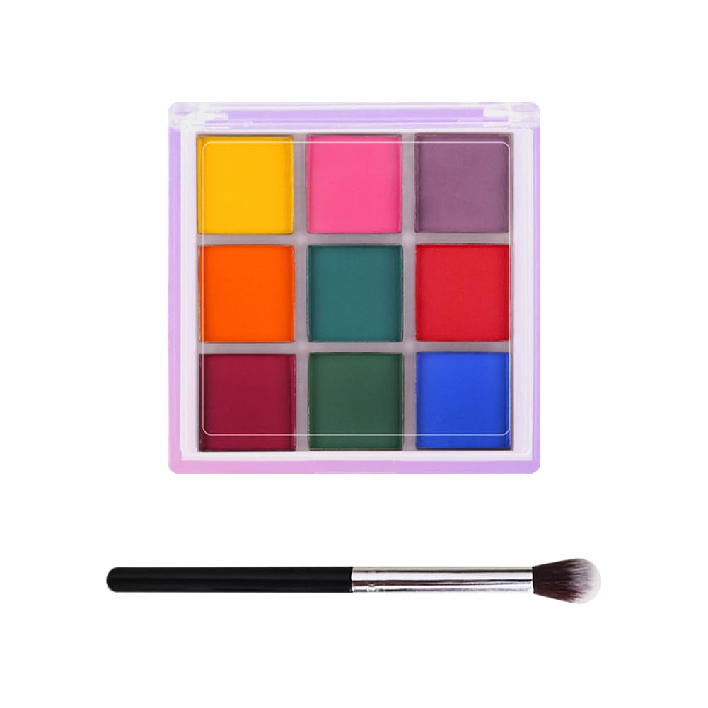 Palette de Poudre de Pigment pour Ongles Dégradé Solide Poudre d'Art des Ongles Décoration d'Art de Manucure avec Pinceaux Applicateurs pour Débutants Multicolore 1
