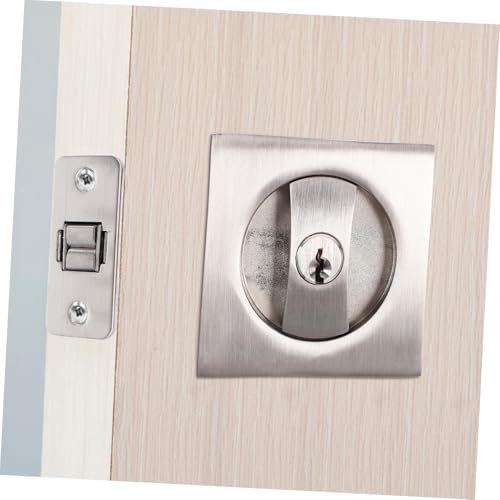 POPETPOP 1set Pocket Door Lock Keys Privacy Lock Key for Pocket Door Metal Hardware and miniatura 5