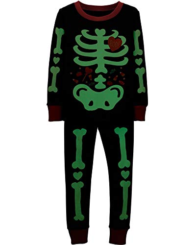 Little Hand Toddler Boys Pajamas Skeleton PJs Glow in The Dark Sleepwear Pant Sets Kids Jammies3