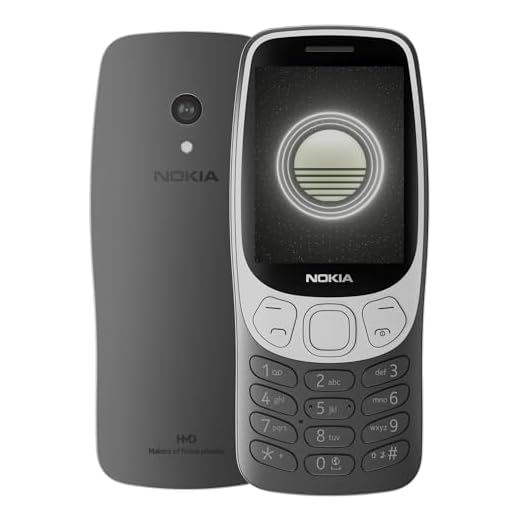 Nokia 3210 4G | All-New Classic Keypad Phone with Dual SIM, YouTube, Scan & Pay UPI, Rear Camera, Wireless FM Radio, MP3 Player, Bluetooth & USB Type C | Grunge Black