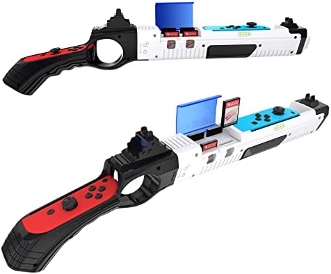 Switch Shooting Controller for Nintendo Joy-Con Hunting Games, 1 PCS Switch Hand Grip Accessories Compatible with Nintendo Switch Games (White)