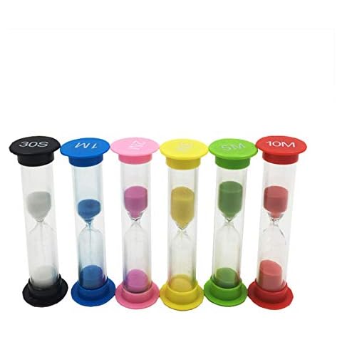 Temporizador de Reloj de Arena de 6 Colores para Cocina y Juegos Yongbest Cover