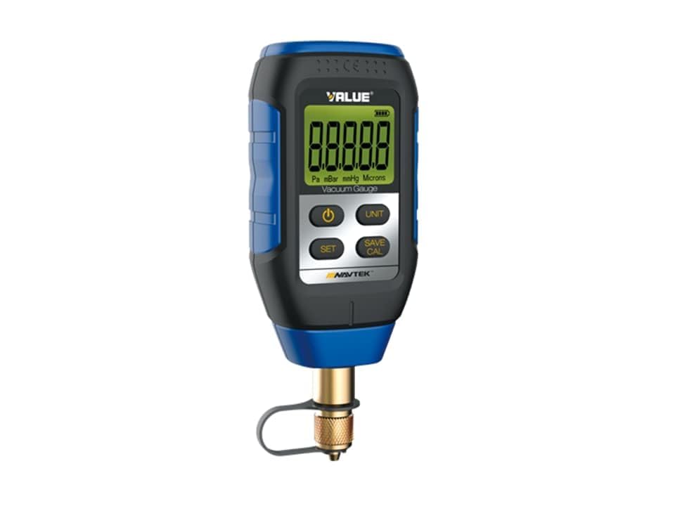 TAQA VMV-1 VALUE Digital Vacuum Gauge | 1/4 SAE Port | Accuracy 2–100 Microns | Pressure Units: Pa, m Bar, mmHg, Micron | Max Overload 14 PSI HVAC Refrigeration Tool.-picture-23