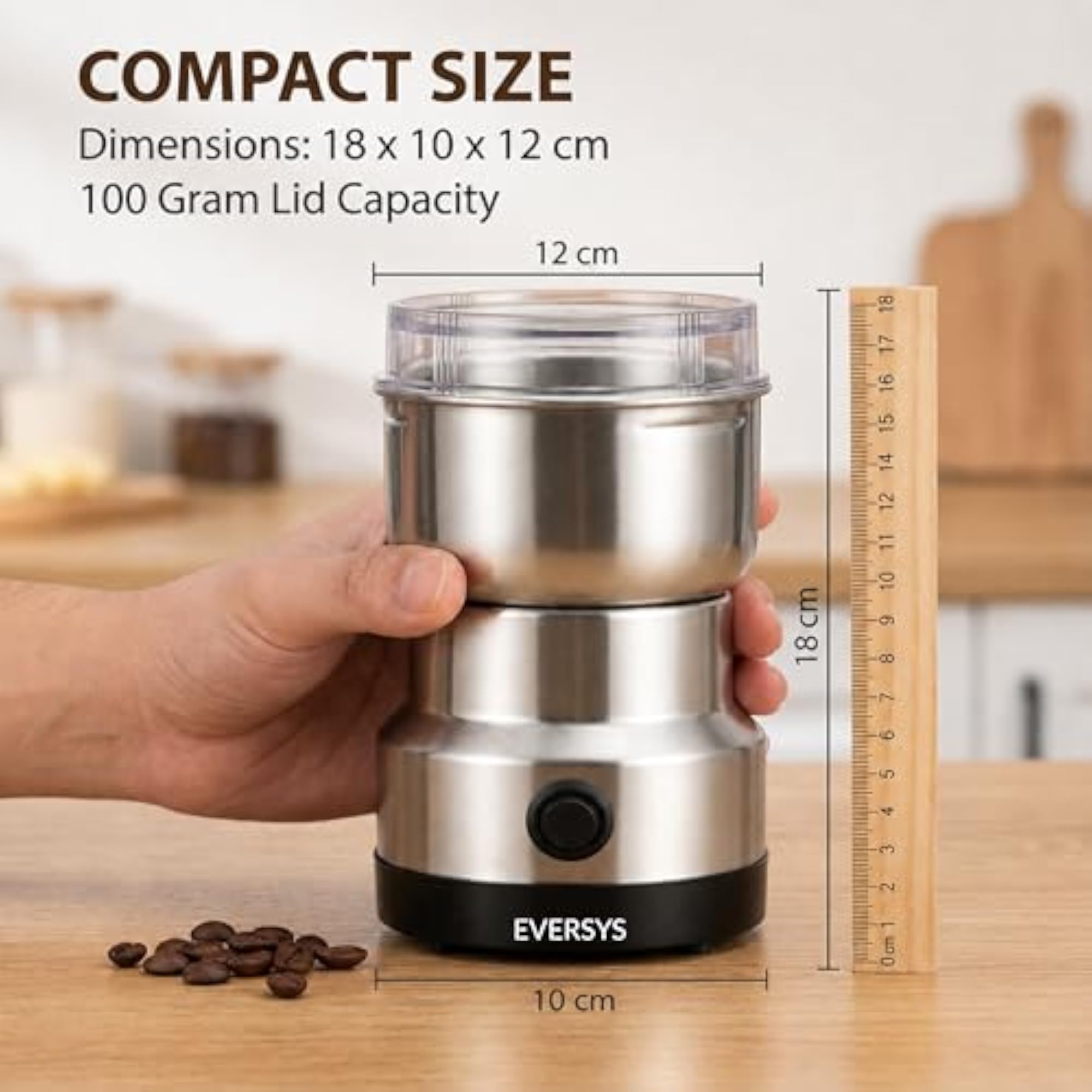 Electric Spice Grinder Mini Mixer for Coffee & Masala