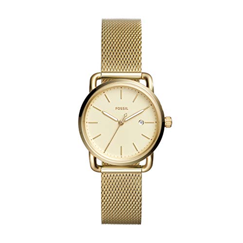 Fossil Women's The Commuter ES4332 Gold Stainless-Steel Quartz Fashion Watch