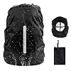 GUKOY Rain Cover for Backpacks with Reflective Strips (16-70L), Waterproof Backpack Update Adjustable Non-Slip Cross Straps, Rainproof Snowproof Dustproof Anti-Frost Covers